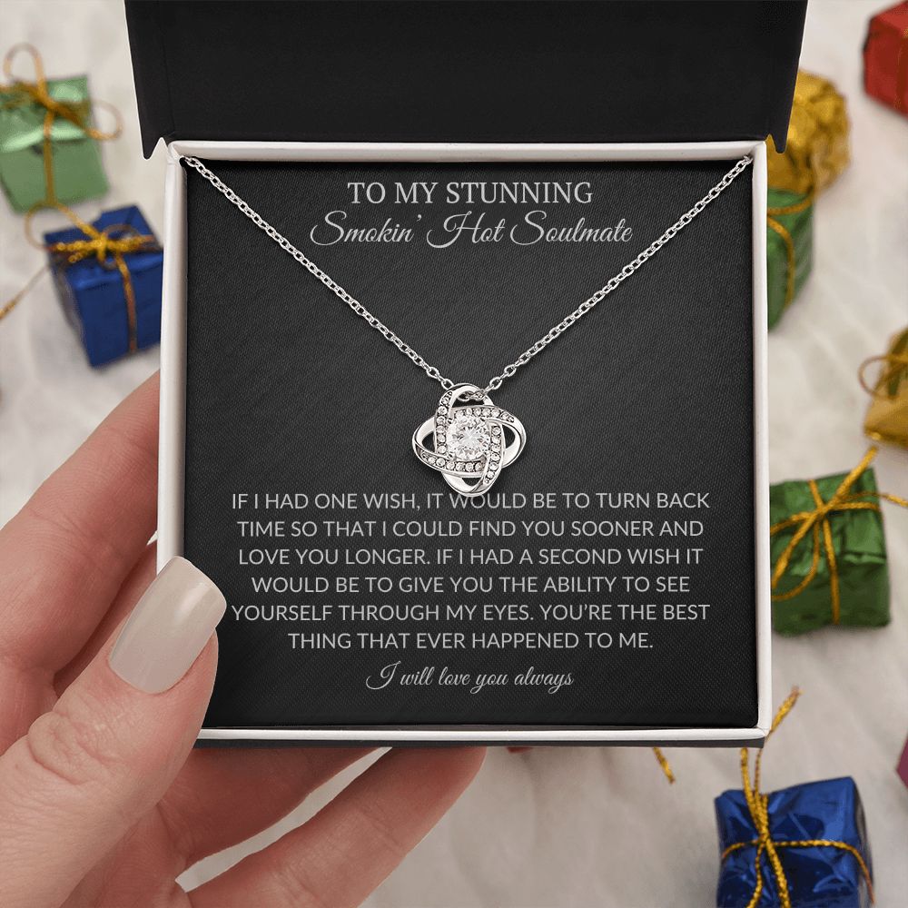 My Stunning Soulmate | One Wish -Love Knot Necklace