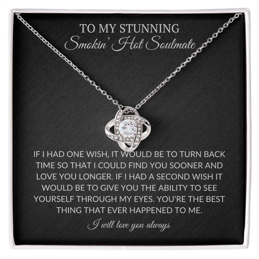 My Stunning Soulmate | One Wish -Love Knot Necklace