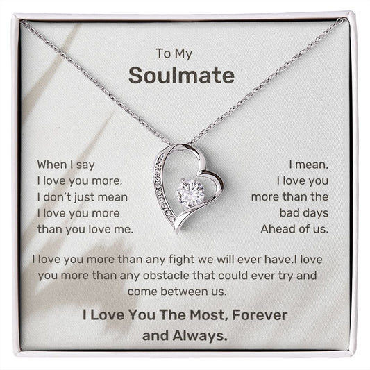 My Soulmate | I love you everyday - Forever Love Necklace