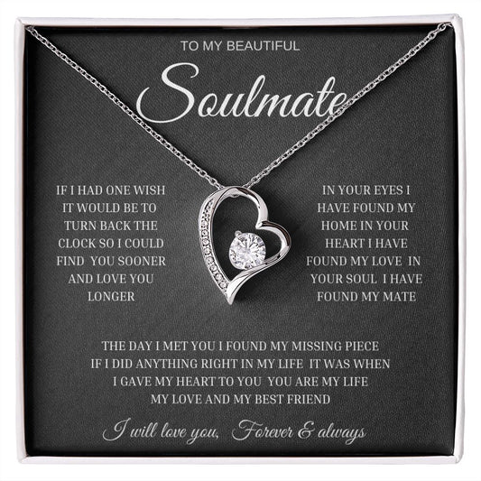 To My Beautiful | Soulmate - Forever Love Necklace