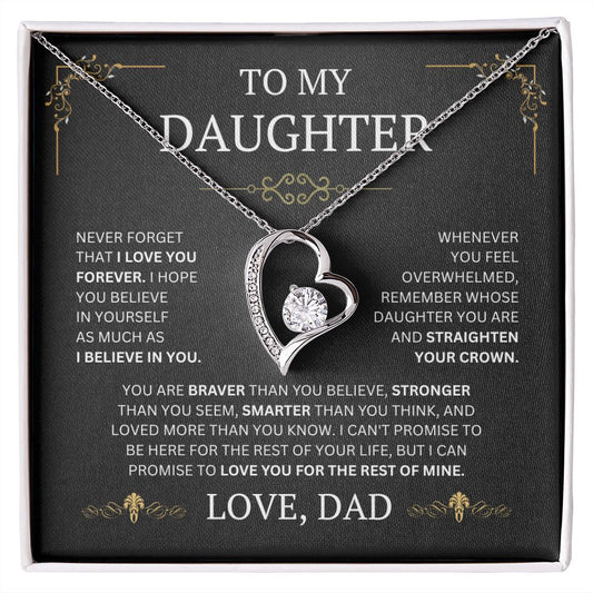 My Daughter | Never Forget - Forever Love Necklace